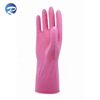 Wholesale dip flock lined kitchen wash hand cleaning latex household glove